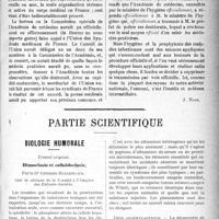 2088 - Page 2081 - Propos du jour. La collaboration du corps médical à l’hygiène et à la prophylaxie officielle. Un procédé peu efficace pour obtenir cette collaboration [J. Noir] / Partie scientifique. Biologie humorale. Travail original. Hémoclasie et colloïdoclasie, par le Dr Germain Blechmann