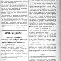 2122 - Page 2115 - Partie professionnelle. La vie syndicale et professionnelle. Essai de conception idéale de la médecine de l’avenir / Documents officiels. Accidents du travail. Arrêté ministériel du 28 juin 1921, relatif au tarif des frais médicaux en matière d'accidents du travail (Tarif Breton)