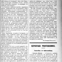2128 - Page 2121 - Partie professionnelle. Variétés. En glanant…. Du danger des tirailleurs isolés / Reportage professionnel. Nouvelles et Information. Orchestre Médical
