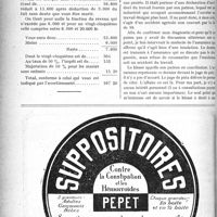 2135 - Page 2128-XXXIV - Correspondance. Calcul des impôts sur les revenus / L’insolation est un accident du travail