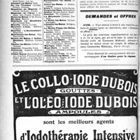2143 - Page 2136-IV - Office de Renseignements du « Concours » / Membres du Concours exerçant dans les Stations Thermales / Demandes et offres