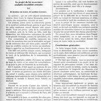 2225 - Page 2218 - Partie professionnelle. Médecine sociale. Le projet de loi assurance- maladie-invalidité-retraite. Système du ticket, dit système lyonnais
