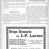 2245 - Page 2238-XXXII - Correspondance. Calcul d’une rente pour accident du travail / Automobile et taxe / La prescription de la morphine