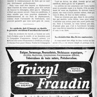 2259 - Page 2252-VIII - Correspondance. Accidents du travail / Le médecin doit-il fournir en double le premier certificat d’accident du travail ? / La désinfection des livres contaminés