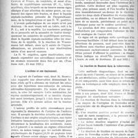 2279 - Page 2272 - Partie scientifique. A travers la presse. Syphilis conjugale neurotrope ignorée [(Toulouse méd. 15 mai 1921)] / L’asthme et son traitement [(Gaz. hebd. des sc. méd. de Bordeaux, 22 mai 1921)] / Le signe du phrénique dans la tuberculose pulmonaire [(Journ. de méd. de Bordeaux. 25 mai 1921)] / La réaction de fixation dans la tuberculose [(Presse méd. 1er juin 1921)] / Traitement sérothérapique dans la pneumonie aiguë franche [(Paris méd. 4 juin 1921)]