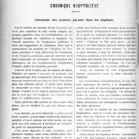 2291 - Page 2284 - Partie professionnelle. Chronique hospitalière. Admission des malades payants dans les hôpitaux