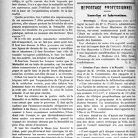 2305 - Page 2298 - Partie professionnelle. Chronique de la mutualité. Ballades mutualistes / Reportage professionnel. Nouvelles et Informations. Nécrologie [Dr G. Pessez] / Création d’une chaire à la Faculté