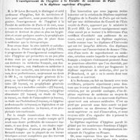 2326 - Page 2319 - Propos du jour. L'enseignement de l'hygiène à la Faculté de médecine de Paris et le diplôme supérieur d’hygiène [J. Noir]