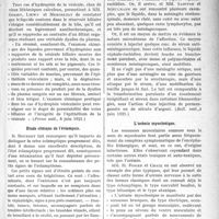 2334 - Page 2327 - Partie scientifique. A travers la presse. Etat actuel de la thérapeutique de la tuberculose pulmonaire [(Gaz. Hebd. Des sc. De Bordeaux, 5 juin 1921)] / Sur la nature de la bile blanche [(Presse méd. 8 juin 1921)] / Etude clinique de l’éclampsie [(Gaz. des hôp. 1921, n° 45)] / Diagnostic des méningites cérébro-spinales à liquide clair [(Bull, méd. A juin 1921)] / L’urémie myoclonique [(Presse méd. 11 juin 1921)]