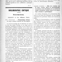 2341 - Page 2334 - Partie scientifique. Revue des sociétés savantes. Lyon. Société médicale des Hôpitaux. Déformations hippocratiques des doigts chez des cardiaques / Bibliographie critique. Revue des Livres. Thérapeutique clinique, par Dr A. Martinet, Masson et Cie, éditeurs, Paris / Rôle des colloïdes chez les êtres vivants. Essai de biocolloïdologie. L’évolution et la floculation de la micelle colloïdale considérées comme bases de la physiologie normale et pathologique