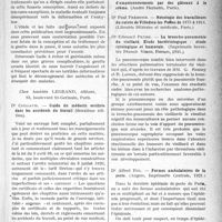 2344 - Page 2337 - Partie scientifique. Bibliographie critique. Revue des Livres. La goutte et son traitement, par Dr G. Guelpa, Librairie Félix Alcan / Guide du médecin oculiste dans les accidents du travail, par Dr Caillaud, Chez Amédée Legrand, éditeur, Paris / Revue des Thèses. Paris. La broncho-pneumonie du vieillard. Etude bactériologique : étude cytologique et humorale, Dr Edouard Peyre. (Imprimerie brevetée Francis Simon, Rennes, 1921) / Formes ambulatoires de la peste, par Dr Alfred Rio. (Angers, Imprimerie Centrale, 1921)