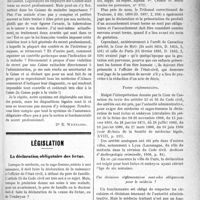 2356 - Page 2349 - Partie professionnelle. Médecine sociale. Le service médical de l’assurance sociale en Alsace / Législation. La déclaration, obligatoire des foetus
