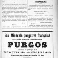 2374 - Page XXIX-2367 - Correspondance. Application du Tarif Breton. Divers / Jurisprudence. Cour de Nancy (2° ch), 15 mars 1921. Opération. — Caractère bénin. — Refus injustifié