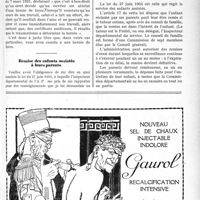 2420 - Page XXIII-2413 - Correspondance. Hernie accident du travail / Remise des enfants assistés à leurs parents