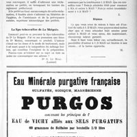2434 - Page VII-2427 - Correspondance. I. Indemnité kilométrique pour déplacement dans la même commune. II. A. M. G. Droit fr présence du médecin aux réunions de la commission d’assistance / La lipo-tuberculine de Le Moignic / Mutualité Familiale