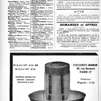 2495 - Page 2488-IV - Office de Renseignements du « Concours » / Membres du Concours exerçant dans les Stations Thermales / Demandes et offres