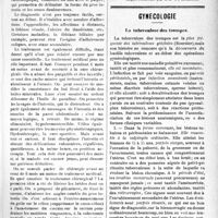2516 - Page 2509 - Partie scientifique. Clinique chirurgicale, Hôtel-Dieu : M. le professeur agrégé Okinczyc. La stase intestinale chronique (Maladie d’Arbuthnot Lane) [Leçon recueillie par le Dr P. Lacroix] / Gynécologie. La tuberculose des trompes [J. -M. Archimbaud]