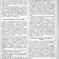 2580 - Page 2573 - Partie scientifique. A travers la presse. Le petit entérocolitisme [(Gaz. des Sc. méd. de Bordeaux, 3 juillet 1921)] / L’huile de chenopodium contre les ascarides [(Presse méd, 6 juillet 1921)] / Acétonurie et chlorures urinaires [(Gaz. des Sc. méd. de Bordeaux, 17 juillet 1921)] / Traitement des vomissements périodiques de l’enfance [(L’Hôpital, juillet 1921 A)]