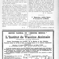 2660 - Page XXIII-2653 - Correspondance. Interprétation du Tarif Breton / 1° Honoraires médico-légaux. 2° Formule des certificats