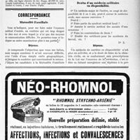 2672 - Page V-2665 - Demandes et offres / Correspondance. Mutualité Familiale / Droits d’un médecin militaire en disponibilité