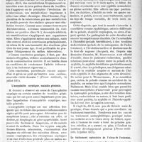 2696 - Page 2689 - Partie scientifique. A travers la presse. La déclaration obligatoire de la tuberculose a-t-elle des bases biologiques [(Presse médicale, 16 juillet 1921)] / L’amygdalite cryptique, maladie générale [(Gazette des hôpitaux, 21 juillet 1921)] / Les rapports de la pelade et de la syphilis [(Presse médicale, 23 juillet 1921)] / Le traitement opératoire de l’ulcus de l’estomac
