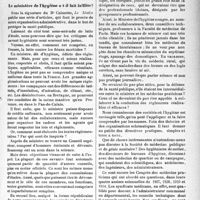 2706 - Page 2699 - Partie professionnelle. Hygiène publique. Le ministère de l’hygiène a-t-il fait faillite?