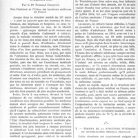 2715 - Page 2708 - Partie professionnelle. La vie syndicale et professionnelle. Le syndicalisme médical : Défense professionnelle et médecine sociale. Communication au Congrès de Varsovie en septembre 1921, par le Dr Fernand Decourt