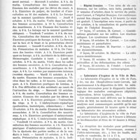 2729 - Page 2722 - Partie professionnelle. Reportage professionnel. Nouvelles et Informations. Clinique d’accouchements et de gynécologie Tarnier / Hôpital Beaujon / Laboratoire d’hygiène de la Ville de Paris