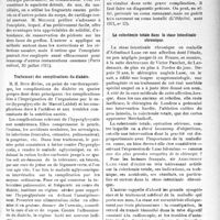 2764 - Page 2757 - Partie scientifique. A travers la presse. La chirurgie du diabète [(Bulletin médical, n° 31, 30 juillet 1921)] / Utilisation de l’omoplate dans la restauration faciale [(Paris médical, 30 juillet 1021)] / Traitement des complications du diabète [(l'Hôpital, août 1921, n° 52). ] / La colectomie totale dans la stase intestinale chronique [(Presse médicale, 4 août 1921)]