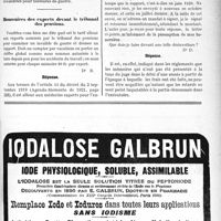 2806 - Page XXXVII-2799 - Correspondance. Taux d’invalidité d’un blessé du travail / Honoraires des experts devant le tribunal des pensions / Péremption des frais de justice criminelle