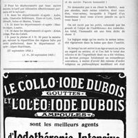 2808 - Page XXXIX-2801 - Documents officiels. A l’officiel. Tarif des déplacements pour les soins aux mutilés ; de guerre (Suite) / Aphorismes