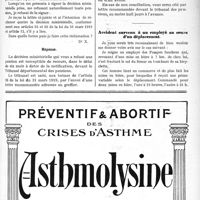 2816 - Page V-2809 - Correspondance. Recours contre le relus d’une pension militaire / Accident survenu à un employé au cours d’un déplacement