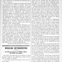 2841 - Page 2834 - Partie scientifique. Médecine légale, Faculté de médecine de Paris : M. le Professeur agrégé Duvoir. L'intoxication oxy-carbonée [Leçon recueillie par le Dr P. Lacroix] / Médecine rétrospective. La thérapeutique au XVIIIe siècle : les soins aux noyés