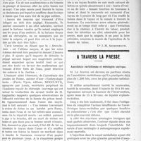 2842 - Page 2835 - Partie scientifique. Médecine rétrospective. La thérapeutique au XVIIIe siècle : les soins aux noyés / A travers la presse. Anesthésie rachidienne et méningite septique [(Archives médico-chirurgicales de Normandie, juillet 1921)]