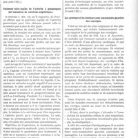 2846 - Page 2839 - Partie scientifique. A travers la presse. Traitement des maladies du poumon par la vaccinothérapie [(La Pratique médicale française, août 1921)] / Traitement ultra-rapide de l’urétrite à gonocoques par ionisation de solutions argentiques [(Lyon médical, 10 août 1921)] / Les syncopes et les douleurs sous-mammaires gauches des constipés [(Journ. de médecine et de chirurgie pratiqués, 10 août 1921)]