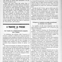 2896 - Page 2889 - Partie scientifique. Clinique chirurgicale. Hématocèle péri-utérine Voie haute ou voie basse ?, par le Dr Ricolfi / A travers la presse. Sur l’emploi de la déplasmatisation sanguine dans l’urémie [(Gazette des Praticiens, 15 août 1921)] / La signification des vergetures non gravidiques [(Journ. des Sciences médicales de Lille, 21 août 1921)] / Critiques de l’extension accordée actuellement au domaine de la syphilis [(Journal des Praticiens, 20 août 19 21)]