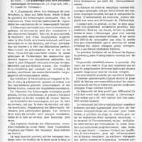 2901 - Page 2894 - Partie scientifique. Bibliographie critique. Revue des Thèses, Paris. Les hémorragies sous-dure-mériennes traumatiques du nouveau-né, par Dr Pierre Lantuéjoul (A. Legrand, édit)