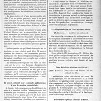 3016 - Page 3009 - Partie scientifique. A travers la presse. Les abus du laboratoire [(Journal des Praticiens, 3 septembre 1921)] / Un nouvel excipient pour pommades ophtalmiques à base de vaseline cholestérinée [(La Clinique Ophtalmologique, août 1921)] / Revue des sociétés savantes. La fonction lipolytique du poumon, (Académie de médecine) / La roentgenthérapie des fibro-myomes utérins, (Académie de médecine) / Coma diabétique et crises convulsives, (soc. médicale des hôp) / Endocardite végétante à bacilles de Yersin, (Soc. méd. des hôpitaux)
