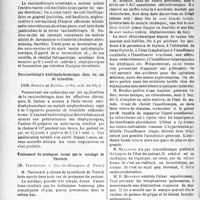 3017 - Page 3010 - Partie scientifique. Revue des sociétés savantes. Endocardite végétante à bacilles de Yersin, (Soc. méd. des hôpitaux) / Vaccinothérapie anti-staphylococcique dans un cas d’entérite, (Soc. méd. des hôpitaux) / Vaccinothérapie antistaphylococcique dans un cas de bronchite, (Soc. méd. des hôp) / Traitement du prolapsus rectal par le cerclage de Thiersch, (Soc. des chirurgiens de Paris) / Le choix des anesthésiques en chirurgie, (Soc. des chirurgiens de Paris) / Atténuation des vomissements post-anesthésiques, (Soc. des chirurgiens de Paris)