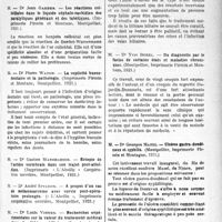 3090 - Page 3083 - Partie scientifique. Bibliographie critique. Revue des Thèses. Montpellier. Les talalgies. A propos de deux cas d’exostoses du calcanéum et de leur traitement chirurgical, par Dr Albert Cat, (Imprimerie «L’Abeille » imprimerie coopérative ouvrière, Montpellier, 1921) / Les réactions colloïdales dans le liquide céphalo-rachidien des paralytiques généraux et des tabétiques, par Dr Jean Gardes, (Imprimerie Firmin et Montane, Montpellier, 1921) / La septicité buccodentaire et la pathologie, par Dr Pierre Waton, (Imprimerie Firmin et Montane, Montpellier, 1921) / Recherches expérimentales sur la valeur du traitement médical dans la lithiase biliaire, par Dr Louis Vignes, (Imprimerie du « Réveil du Beaujolais », Villefranche, 1921) / Du diagnostic par le facies de certains états et maladies chroniques, par Dr Yves Borel, (Montpellier, Imprimerie Firmin et Montane, 1921) / Ulcères gastro-duodénaux et syphilis, par Dr Georges Mazel, (Montpellier, imprimerie Firmin et Montagne, 1921)