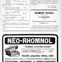 3120 - Page XXXV-3113 - Notes de médecine pratique. Traitement de l'incontinence d’urine chez l’adulte / Documents officiels. A l'officiel. Tarif des déplacements pour soins aux mutilés de guerre (Suite)