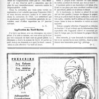 3129 - Page 3122-VI - Correspondance. Sou Médical / Application du Tarif Breton