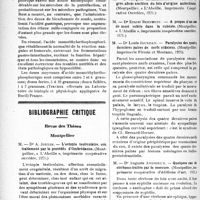 3161 - Page 3154 - Partie scientifique. Thérapeutique appliquée. Propriétés thérapeutiques et posologie de l’acide monoéthylorthophosphorique, par M. Drouet / Bibliographie critique. Revue des Thèses. Montpellier. L’ectopie testiculaire, son traitement par le procédés d’Ombrédanne, par Dr A. Joulin, (Montpellier, « L’Abeille », imprimerie coopérative ouvrière, 1921) / Paralysies des quatre dernières paires de nerfs crâniens, par Dr Louis Jourdan, (Montpellier, imprimerie Firmin et Montane, 1921) / Quelques cas de cirrhoses traités par le mercure, par Dr Auguste Andrieux, (Montpellier, imprimerie coopérative d’éditions d’art, 1921)