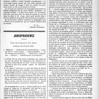 3170 - Page 3163 - Partie professionnelle. Médecine sociale. L'assurance-maladie obligatoire en Alsace-Lorraine, « telle, dit-il, que je viens de la voir » / Jurisprudence. Médecin. – Homicide par imprudence. – Article 319 du code pénal. – Applicabilité. – Dommage-intérêts. – Tribunaux répressifs. – Motifs. – Appréciation souveraine [Dr Paul Boudin]