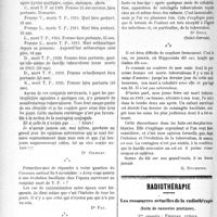 3217 - Page 3210 - Partie scientifique. Phtisiologie. Autre son de cloche. La segrégation des tuberculeux / Radiothérapie. Les ressources actuelles de la radiothérapie, (Suite de causeries pratiques)