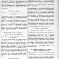3228 - Page 3221 - Partie scientifique. Revue des sociétés savantes. Paris. L’anémie cancéreuse, (Académie de médecine) / Sur l'asthme hydatique, (Académie de médecine) / Traitement de l’angine de poitrine par la résection du sympathique, (Académie de médecine) / Le shock post-partum, (Académie de médecine) / Le forceps à grandes guides, (Académie de médecine) / La légende de ta guérison de la syphilis après érythrodermie arsenicale, (Société médicale des hôpitaux)