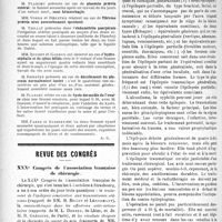 3231 - Page 3224 - Partie scientifique. Revue des sociétés savantes. Lyon. Réunion obstétricale et gynécologique / Revue des congrès. XXXe Congrès de l’association française de chirurgie. Traitement de l’épilepsie consécutive aux traumatismes crâniens