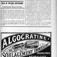 3260 - Page XXXIII-3253 - Correspondance. Application du Tarif Breton / Notes de pratique quotidienne. Traitement des fissures de l’anus par le permanganate de potasse à saturation [Dr André Combault]