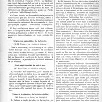 3301 - Page 3294 - Partie scientifique. Revue des sociétés savantes. Péritonite tuberculeuse guérie par héliothérapie, (Soc. médicale des hôpitaux) / Origine des spirochètes de la bouche, (Société de biologie) / Etude expérimentale du mal de mer, (Société de biologie) / Valeur de la réaction du benjoin colloïdal, (Société de biologie) / Thérapeutique appliquée. Traitement de la tuberculose pulmonaire par l’iode colloïdal
