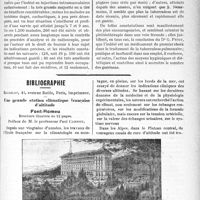 3302 - Page 3295 - Partie scientifique. Thérapeutique appliquée. Traitement de la tuberculose pulmonaire par l’iode colloïdal / Bibliographie. Une grande station climatique française d’altitude, Baudelot, Paris, imprimeur
